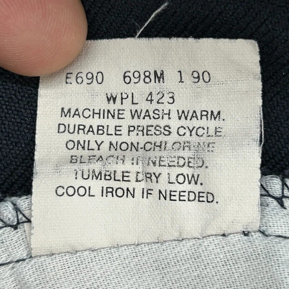 Vintage Levis Pants Mens 36x30 10517 Dacron Polyester USA 90s Straight Leg